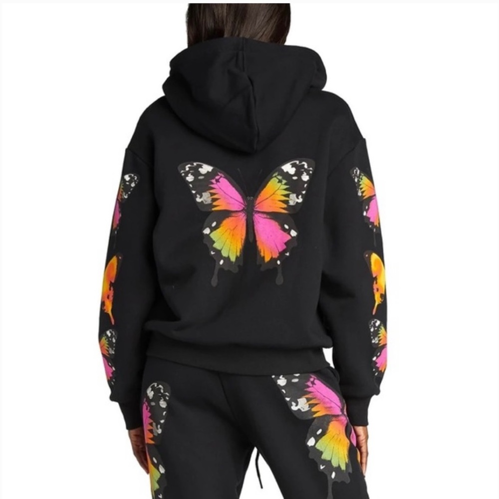 I AM GIA BUTTERFLY ZIP UP HOODIE
